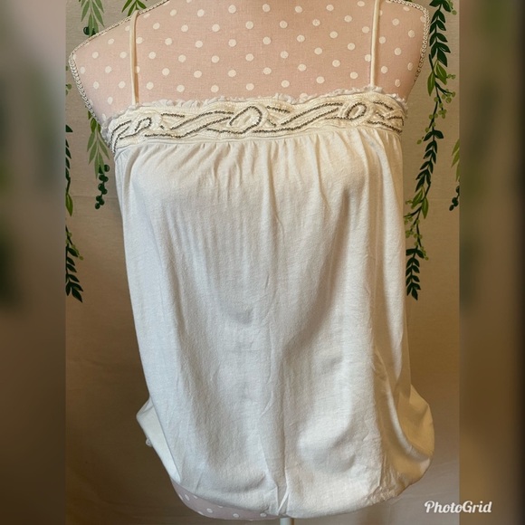 American Eagle Outfitters Tops - Size L American Eagle White Tank Top D2
